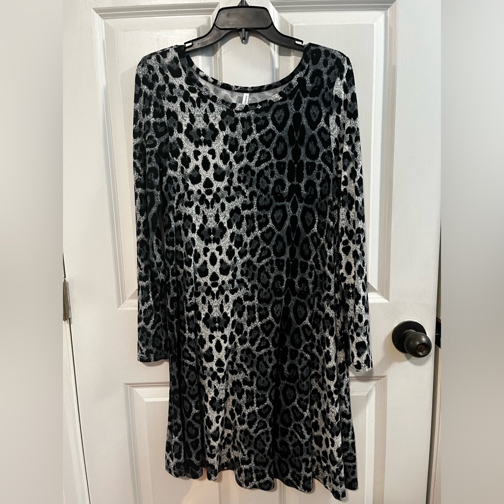 Casual Animal Print Dress